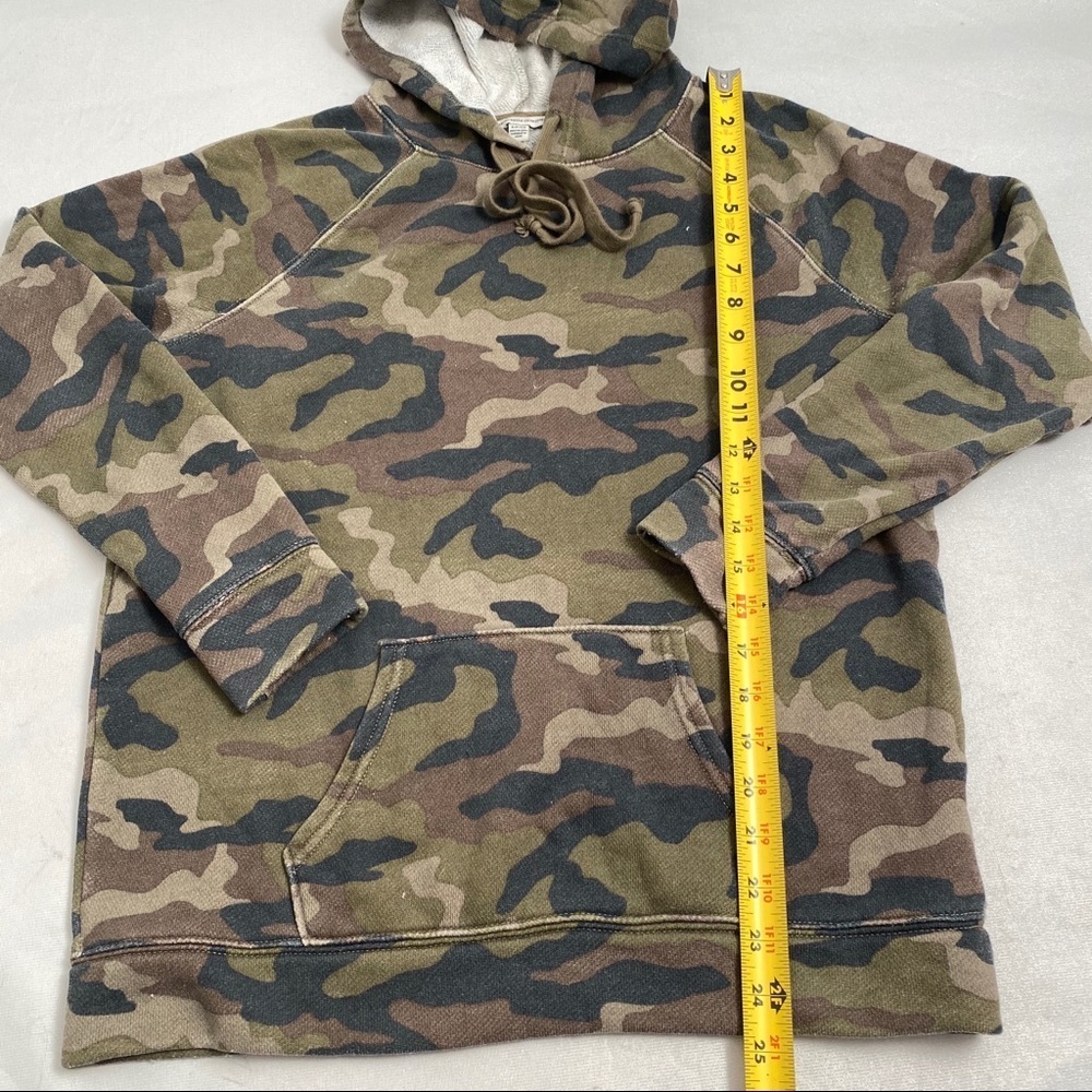 American Eagle green camouflage pullover hoodie S - Picture 3 of 5